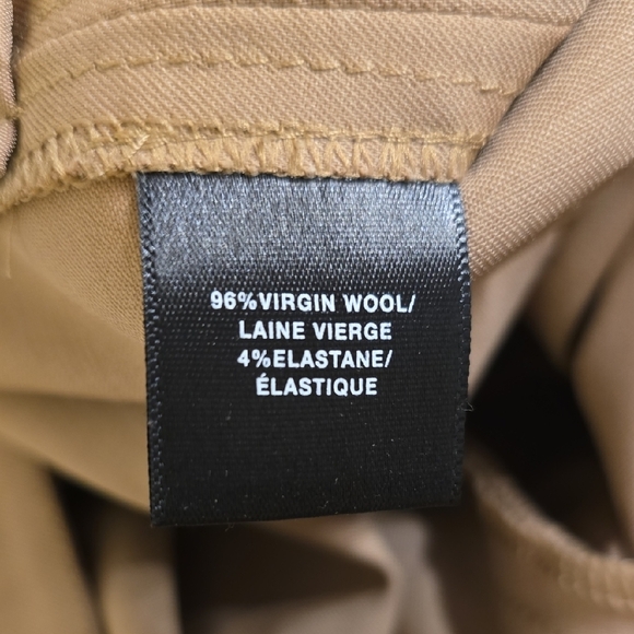 Lafayette 148 New York Tan Wool Trouser - Picture 12 of 14